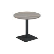 5 Star Forge Mid Round Table 800mm Grey Oak/Black KF800202 image