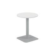 5 Star Forge Mid Round Table 600mm White/Silver KF800209