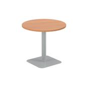 5 Star Forge Mid Round Table 800mm Beech/Silver KF800210 image