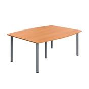 5 Star Modara Barrel Shaped Boardroom Table 1800x730mm Beech KF800239 image