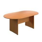5 Star Modara Oval Wooden Boardroom Table 1800x730mm Beech KF800241