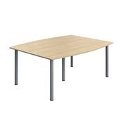 5 Star Modara Barrel Shaped Boardroom Table 1800x730mm Oak KF800262 image