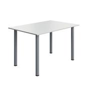5 Star Modara Rectangular Meeting Table 1200x800x730mm White KF800281