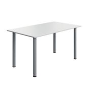 5 Star Modara Rectangular Meeting Table 1400x800x730mm White KF800282