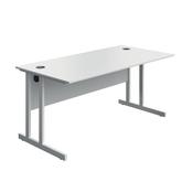 5 Star Modara Twin Upright Desk 1600x800x730mm White/White KF800312