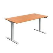5 Star Modara DM Sit/Stand Height Adj Desk 1600x800 Bch/Wht KF800344 image