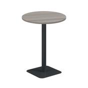 5 Star Forge High Round Table 800mm Grey Oak/Black KF800354