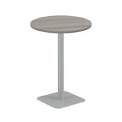 5 Star Forge High Round Table 800mm Grey Oak/Silver KF800360 image