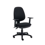 Two Lever Sheaf Operator Chair Black with Adjustable Arms KF800372 image