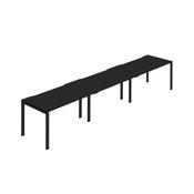 Jemini Three Person Bench Desk 1400x800mm Black (Set of 3) KF800402 image