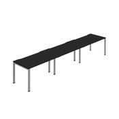 Jemini Three Person Bench Desk 1600x800mm Black/Silver (Set of 3) KF800420 image