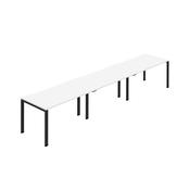 Jemini Three Person Bench Desk 1600x800mm White/Black (Set of 3) KF800429 image
