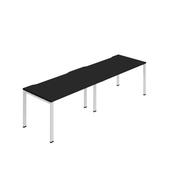 Jemini Two Person Bench Desk 1200x800mm Black/White (Set of 2) KF800438