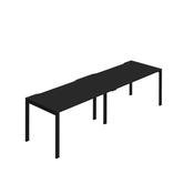 Jemini Two Person Bench Desk 1400x800mm Black (Set of 2) KF800452