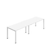 Jemini Two Person Bench Desk 1600x800mm White (Set of 2) KF800482