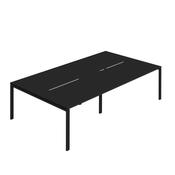 Jemini Four Person Back-to-Back Bench Desk Black/Black KF800486 image