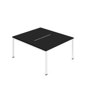 Jemini Two Person Back-to-Back Bench Desk Black/White KF800588