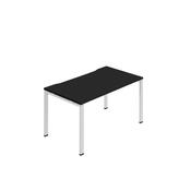 Jemini One Person Bench Desk 1200x800mm Black/White KF800637