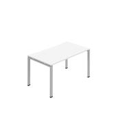 Jemini One Person Bench Desk 1200x800mm White/Silver KF800645 image