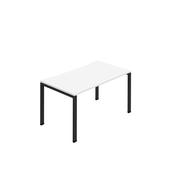 Jemini One Person Bench Desk 1600x800mm White/Black KF800678