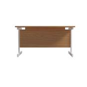Jemini Single Rectangular Desk 1200x800x730mm Nova Oak/White KF801083 image