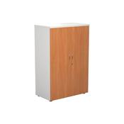 Jemini Wooden Cupboard 800x450x1200mm White/Beech KF810285 image