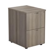 Jemini Essentials 2 Drawer Filing Cabinet 464x600x710mm Grey Oak KF81090 image
