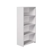 5 Star Modara Bookcase 3 Shelves 750x400x1600mm White KF822134 image