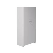 5 Star Modara Lockable Cupboard 3 Shelves 750x400x1600mm Wht KF822257