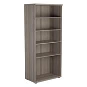 Jemini Wooden Bookcase 800x450x1800mm Grey Oak KF822881 image