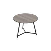 Jemini Trinity Low Table 800x800x435mm Grey Oak/Black KF823599 image