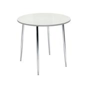 Jemini Bistro Table Round 800x800x740mm White/Chrome KF838543 image