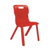 Titan One Piece Classroom Chair 480x486x799mm Red (Pack of 30) KF838723 - Size 5