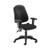 Jemini Intro Posture Chair with Adjustable Arms 640x640x990-1160mm Charcoal KF838994 image