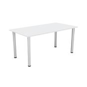 Jemini Rectangular Meeting Table 1600x800x730mm White KF840186