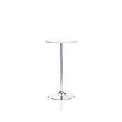 5 Star Sosta High Round Bistro Table 600x1045mm White/Chrome KF840209 image