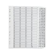 Q-Connect 1-100 Index Multi-Punched Reinforced Board Clear Tab A4 White KF97059 image