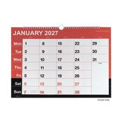 Unbranded Wirebound Month To View Calendar A3 2027 KFYC2327 image
