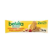 Belvita Breakfast Strawberry and Yogurt Duo Crunch Bars 50.6g (Pack of 18) 683215