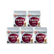 Tassimo Costa Latte Coffee 16 Pods x5 Pack of 80 4056534