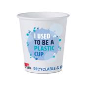 MyCafe Eco Design Paper Cup 7oz Blue (Pack of 100) MYC10111 image