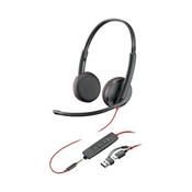 Poly Blackwire 3225 Stereo UC USB-C/A +3.5mm Headset Bulk 8X229A6