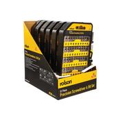 Rolson 51 Piece Precision Screwdriver and Bit Set Pack of 6 28288