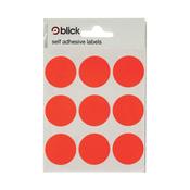 Blick Coloured Labels in Bags Round 29mm Dia 36 Per Bag Red (720 Pack) RS005155
