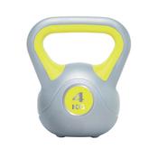 Urban Fitness Powder Coated Cast Iron Kettlebell 4kg Yellow UFW0804 image