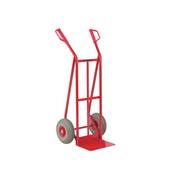 Slingsby 250kg General Purpose Steel Sack Truck | Red Puncture-Proof Foam Wheel Edition 308075