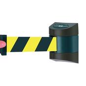 VFM Black /Yellow Fully Retractable Barrier Wall Unit 4.6m 309839