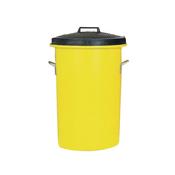 Heavy Duty Coloured Dustbin 85 Litre Yellow 311971