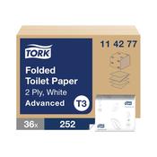Tork Folded Toilet Paper White (Pack of 8712) 114277 image