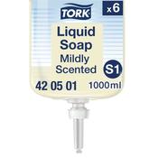 Tork Mild Liquid Hand Soap Refill S1 1 Litre (Pack of 6) 420501